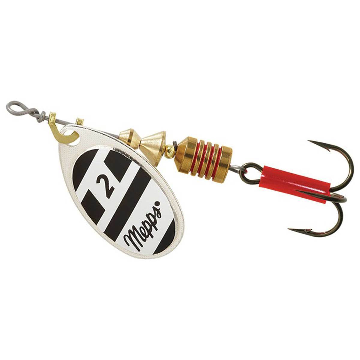 Mepps Aglia Inline Spinner - Black w/White, 1/8oz - Black w/White 1 Mepps Aglia Inline Spinner - Black w/White, 1/8oz - Black w/White 1