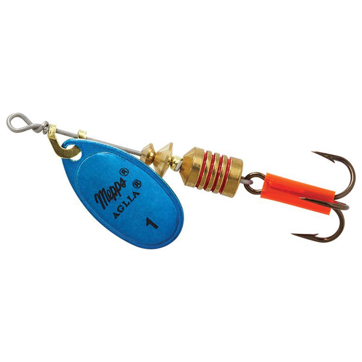 Mepps Aglia Inline Spinner - Blue Platinum, 1/12oz - Blue Platinum 0 Mepps Aglia Inline Spinner - Blue Platinum, 1/12oz - Blue Platinum 0