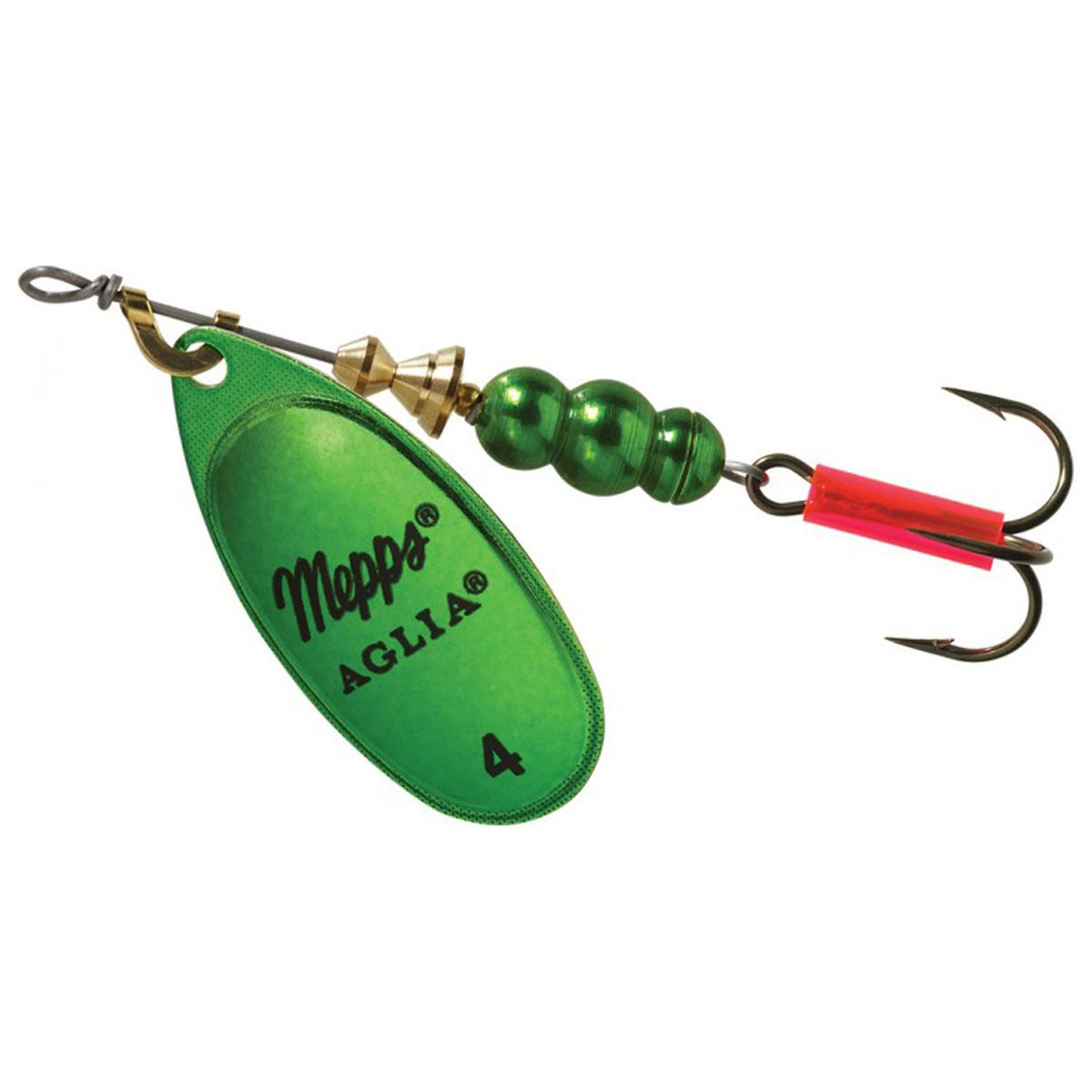 Mepps Aglia Inline Spinner - Green Platinum, 1/4oz - Green Platinum 3 Mepps Aglia Inline Spinner - Green Platinum, 1/4oz - Green Platinum 3