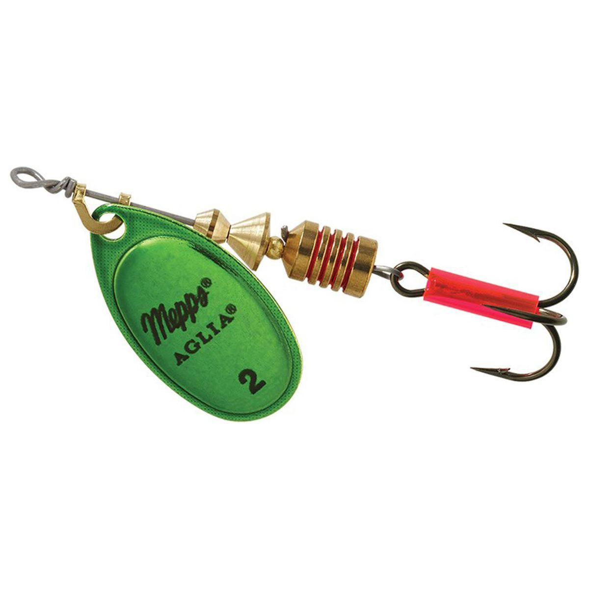 Mepps Aglia Inline Spinner - Green Platinum, 1/4oz - Green Platinum 3 Mepps Aglia Inline Spinner - Green Platinum, 1/4oz - Green Platinum 3