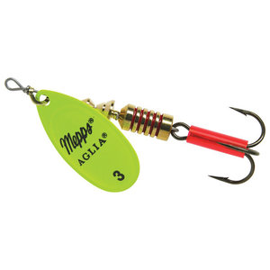 Mepps Aglia Inline Spinner - Hot Chartreuse, 1/6oz