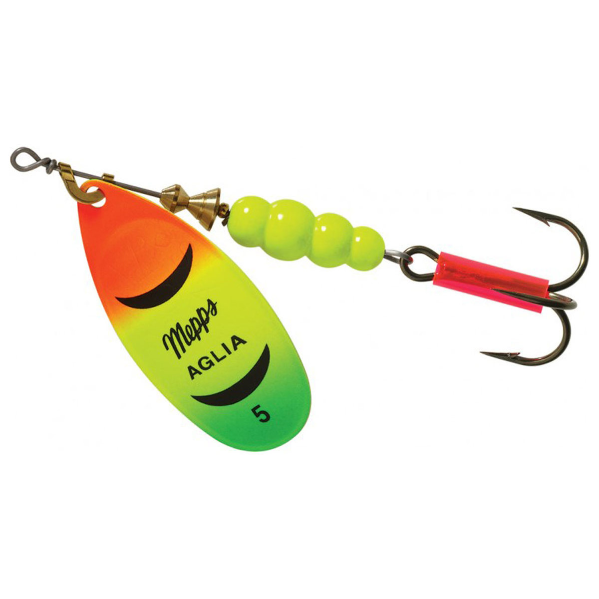 Mepps Aglia Inline Spinner - Hot Fire Tiger, 1/2oz - Hot Fire Tiger 5 Mepps Aglia Inline Spinner - Hot Fire Tiger, 1/2oz - Hot Fire Tiger 5