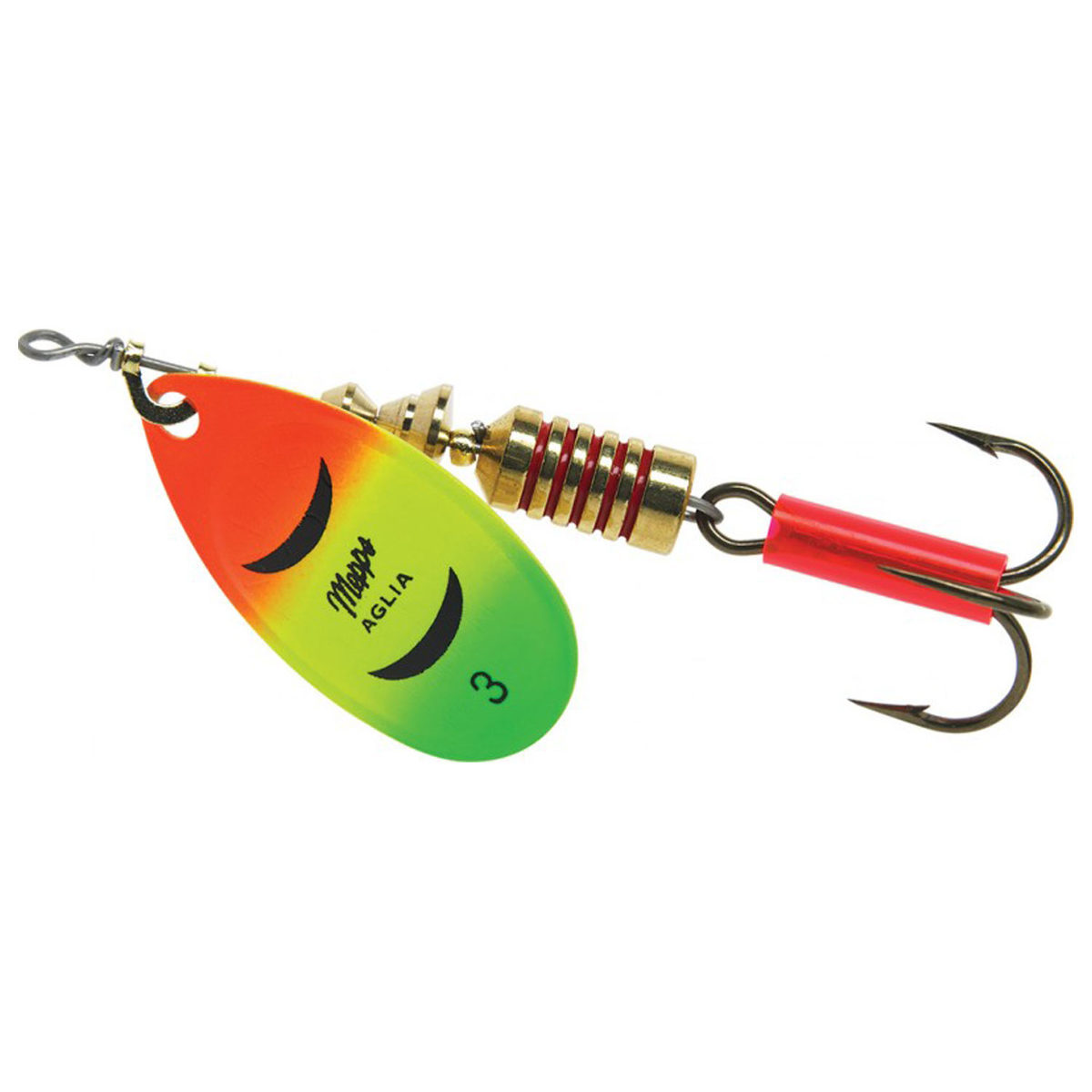 Mepps Aglia Inline Spinner - Hot Fire Tiger, 1/2oz | Sportsman's Warehouse