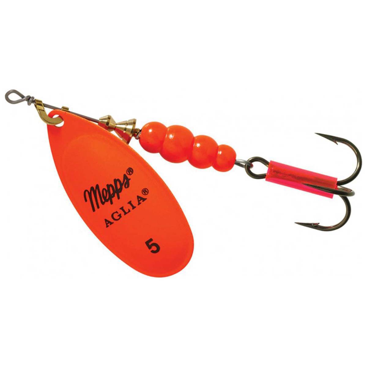 Mepps Aglia Inline Spinner - Hot Orange, 1/6oz - Hot Orange 2 Mepps Aglia Inline Spinner - Hot Orange, 1/6oz - Hot Orange 2