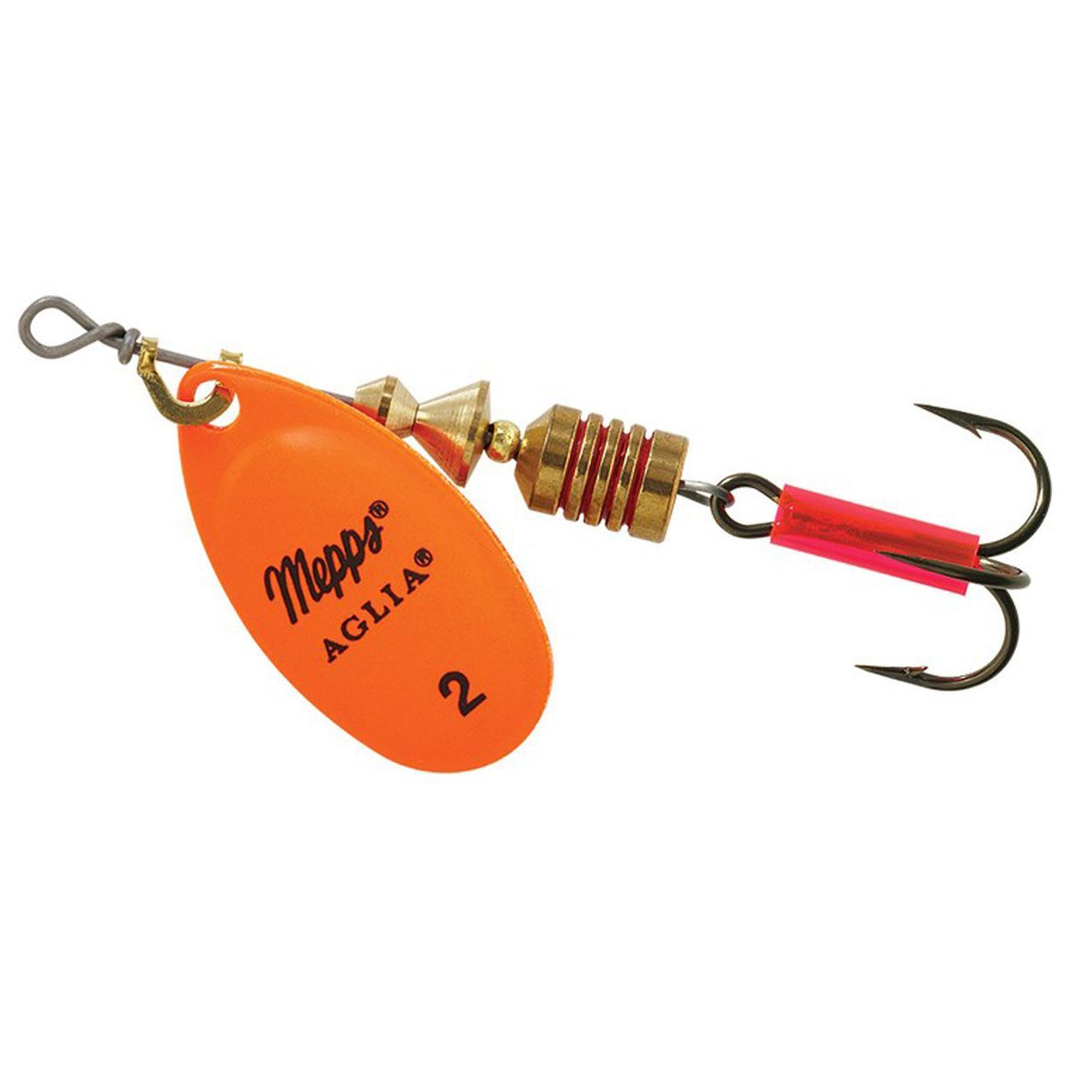 Mepps Aglia Inline Spinner - Hot Orange, 1/6oz - Hot Orange 2 Mepps Aglia Inline Spinner - Hot Orange, 1/6oz - Hot Orange 2