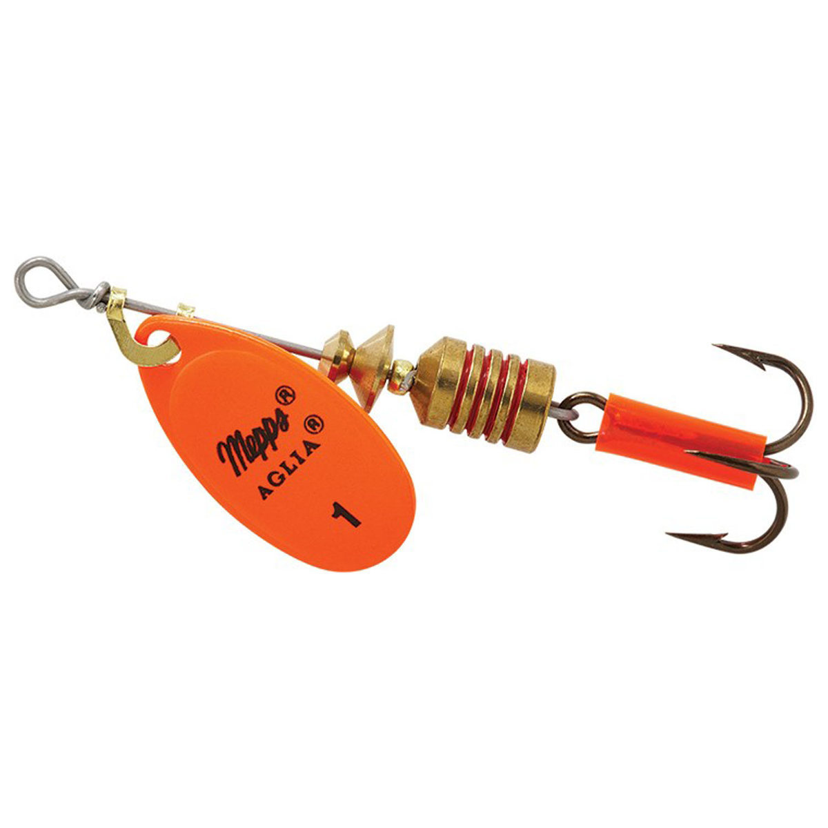 Mepps Aglia Inline Spinner - Hot Orange, 1/6oz - Hot Orange 2 Mepps Aglia Inline Spinner - Hot Orange, 1/6oz - Hot Orange 2