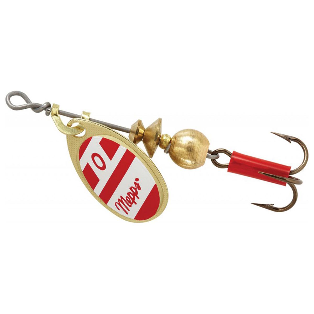 Mepps Aglia Inline Spinner - Red w/White, 1/4oz | Sportsman's Warehouse