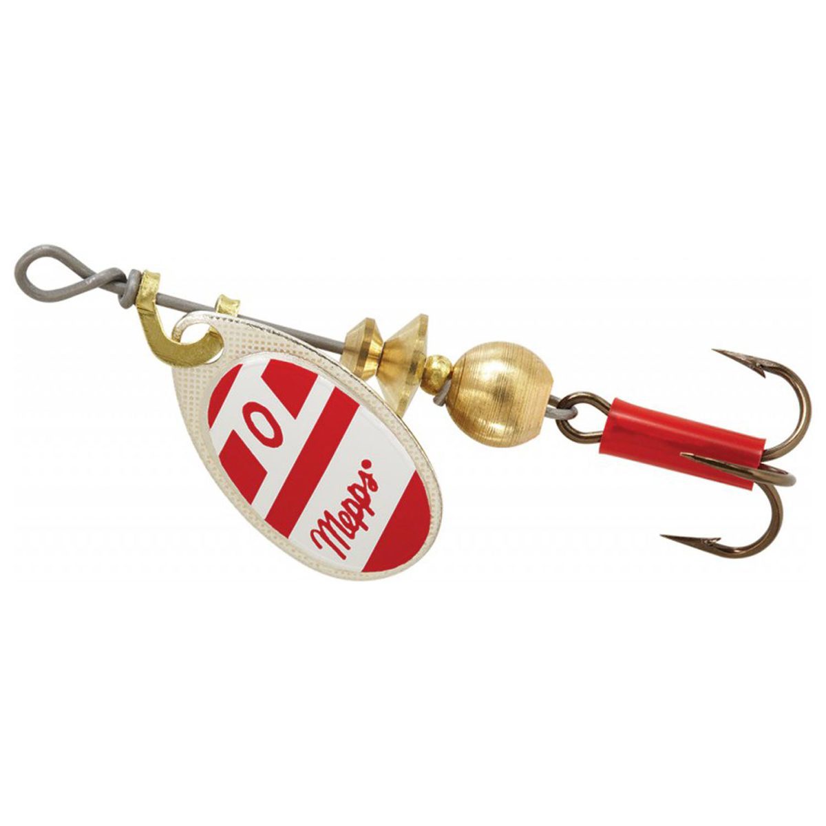 Mepps Aglia Inline Spinner - Red w/White, 1/4oz - Red w/White 3 Mepps Aglia Inline Spinner - Red w/White, 1/4oz - Red w/White 3
