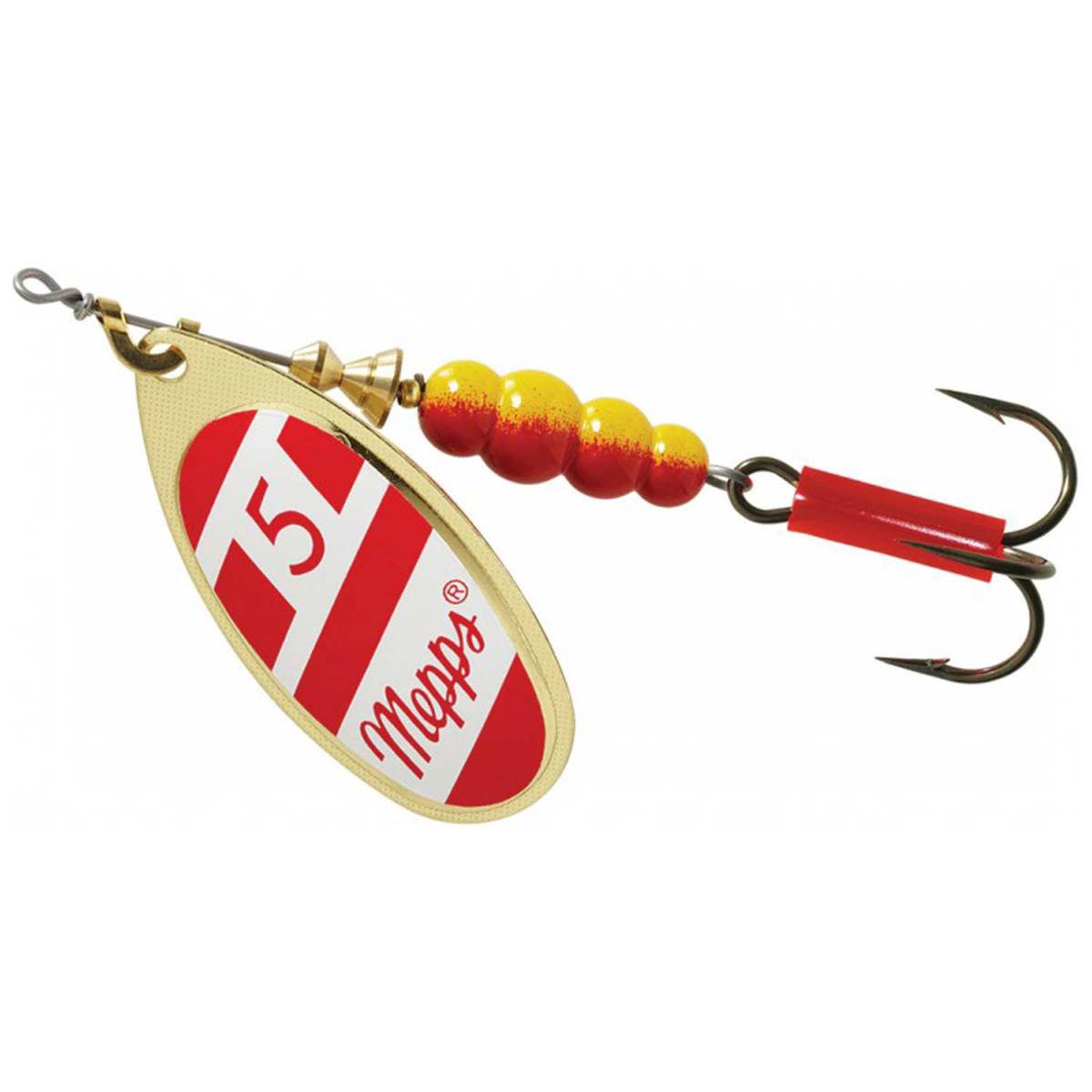 Mepps Aglia Inline Spinner - Red w/White, 1/4oz - Red w/White 3 Mepps Aglia Inline Spinner - Red w/White, 1/4oz - Red w/White 3
