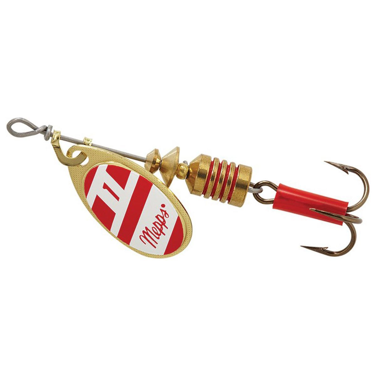 Mepps Aglia Inline Spinner - Red w/White, 1/4oz - Red w/White 3 Mepps Aglia Inline Spinner - Red w/White, 1/4oz - Red w/White 3