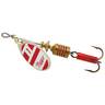 Mepps Aglia Inline Spinner - Silver/Red-White, 1/8oz - Silver/Red-White 1