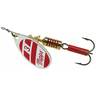 Mepps Aglia In Line Spinner - Silver w/Red & White, 1/2oz - Silver w/Red & White 5