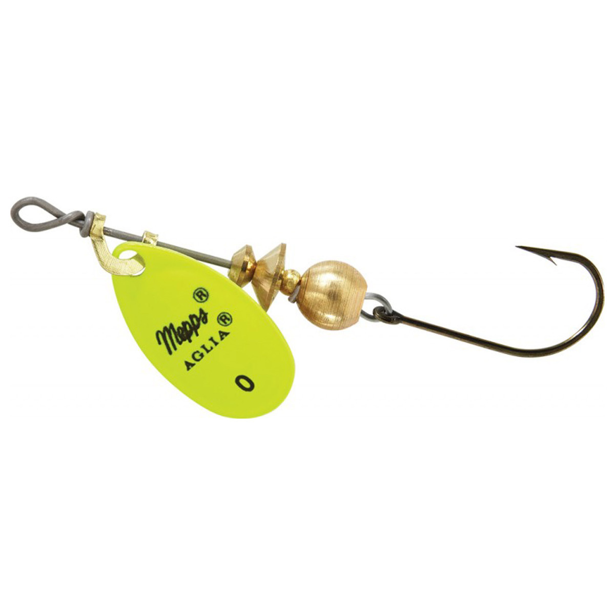 Mepps Aglia Single Hook Inline Spinner - Hot Chartreuse, 1/8oz ...