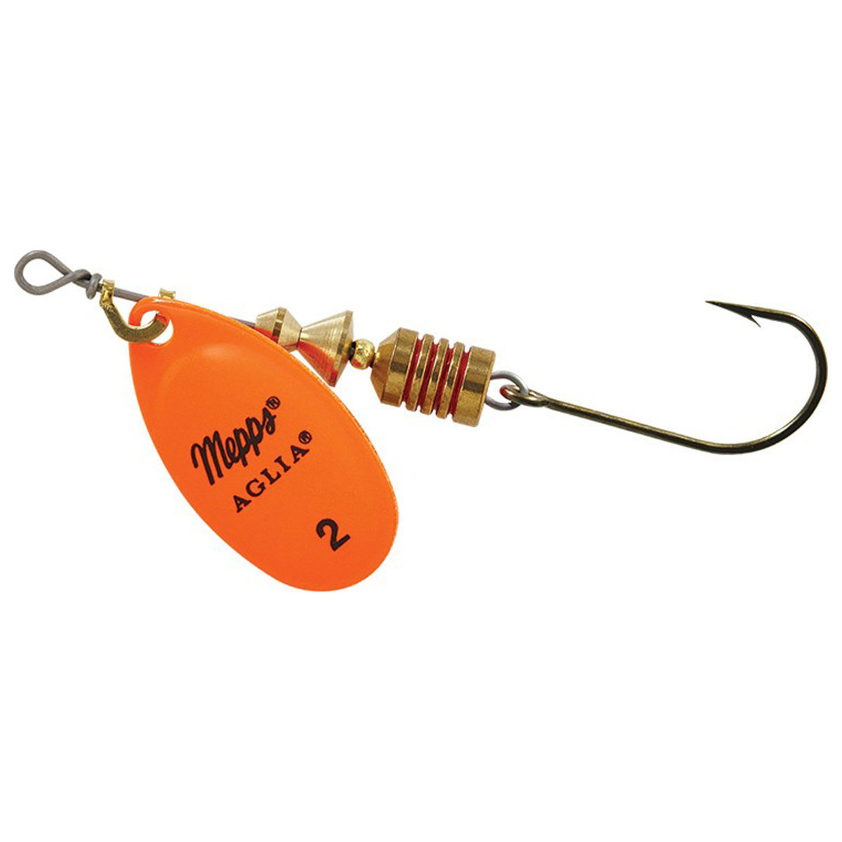 Mepps Aglia Single Hook Inline Spinner - Hot Orange, 1/2oz | Sportsman ...