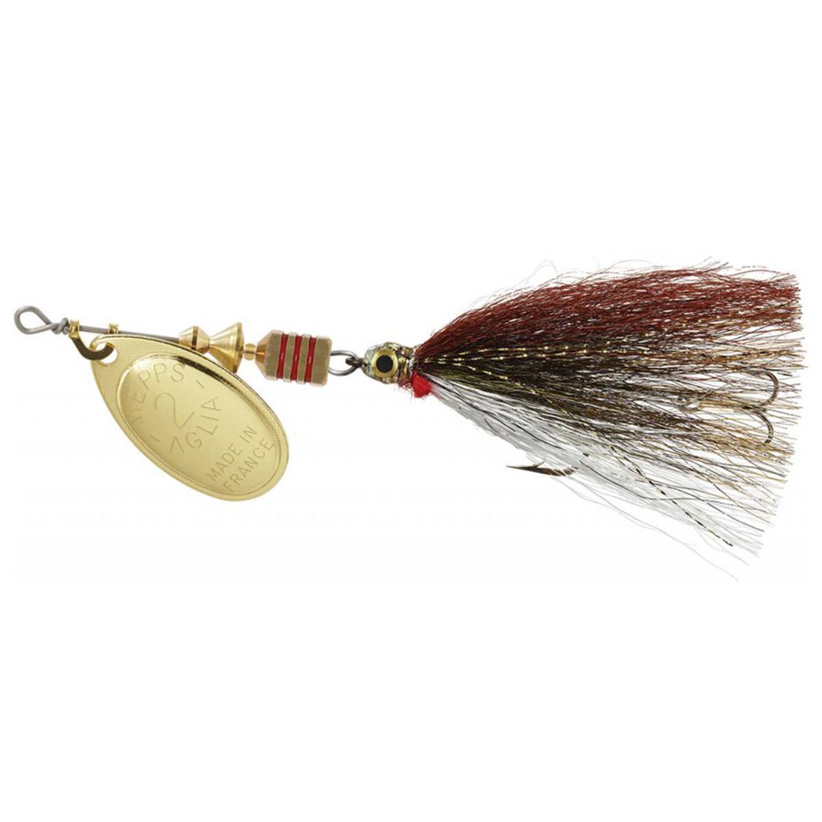 Mepps Aglia Streamer Inline Spinner - Gold/Brown, 1/6oz - Gold/Brown 2 Mepps Aglia Streamer Inline Spinner - Gold/Brown, 1/6oz - Gold/Brown 2