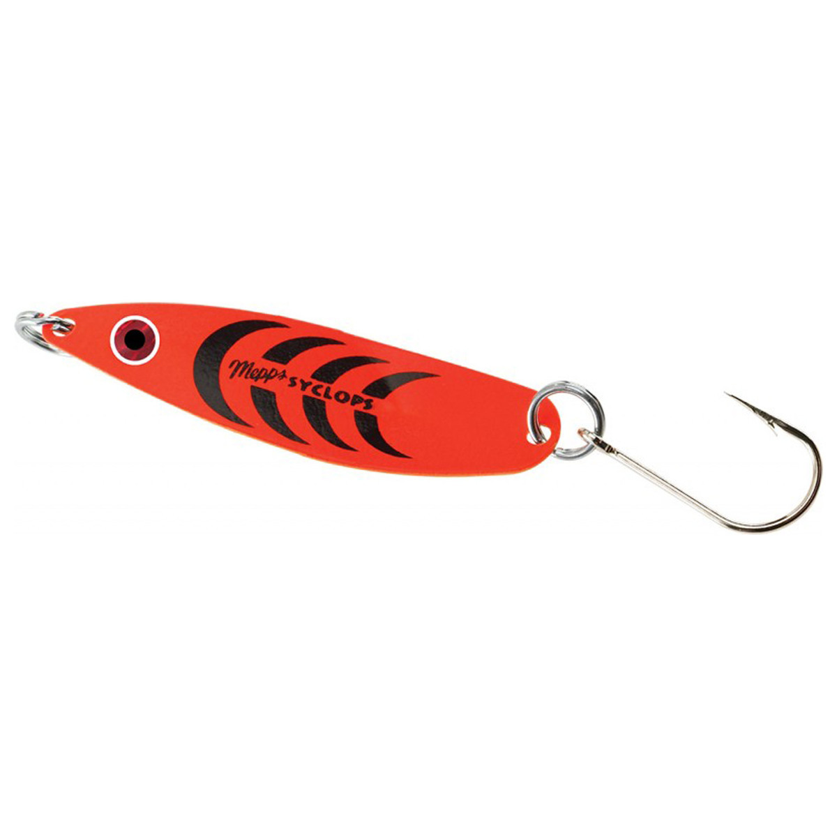 Mepps Bantam Syclops Single Hook Trolling Spoon - Hot Orange, 1/8oz ...