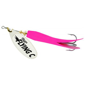 Mepps Flying C Inline Spinner - Hot Pink / Silver Blade, 5/8oz