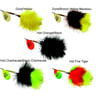 Mepps Marabou Musky Tandem Inline Spinner - Hot Chartreuse/Black Chartreuse, 1-1/4oz - Hot Chartreuse/Black Chartreuse