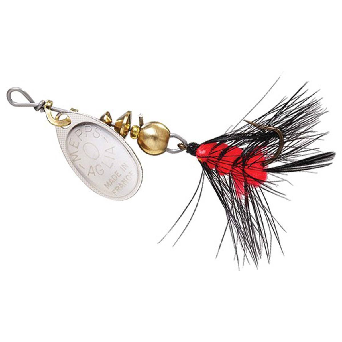 Mepps Spin Fly Inline Spinner - Silver w/Black & Orange, 1/12oz ...