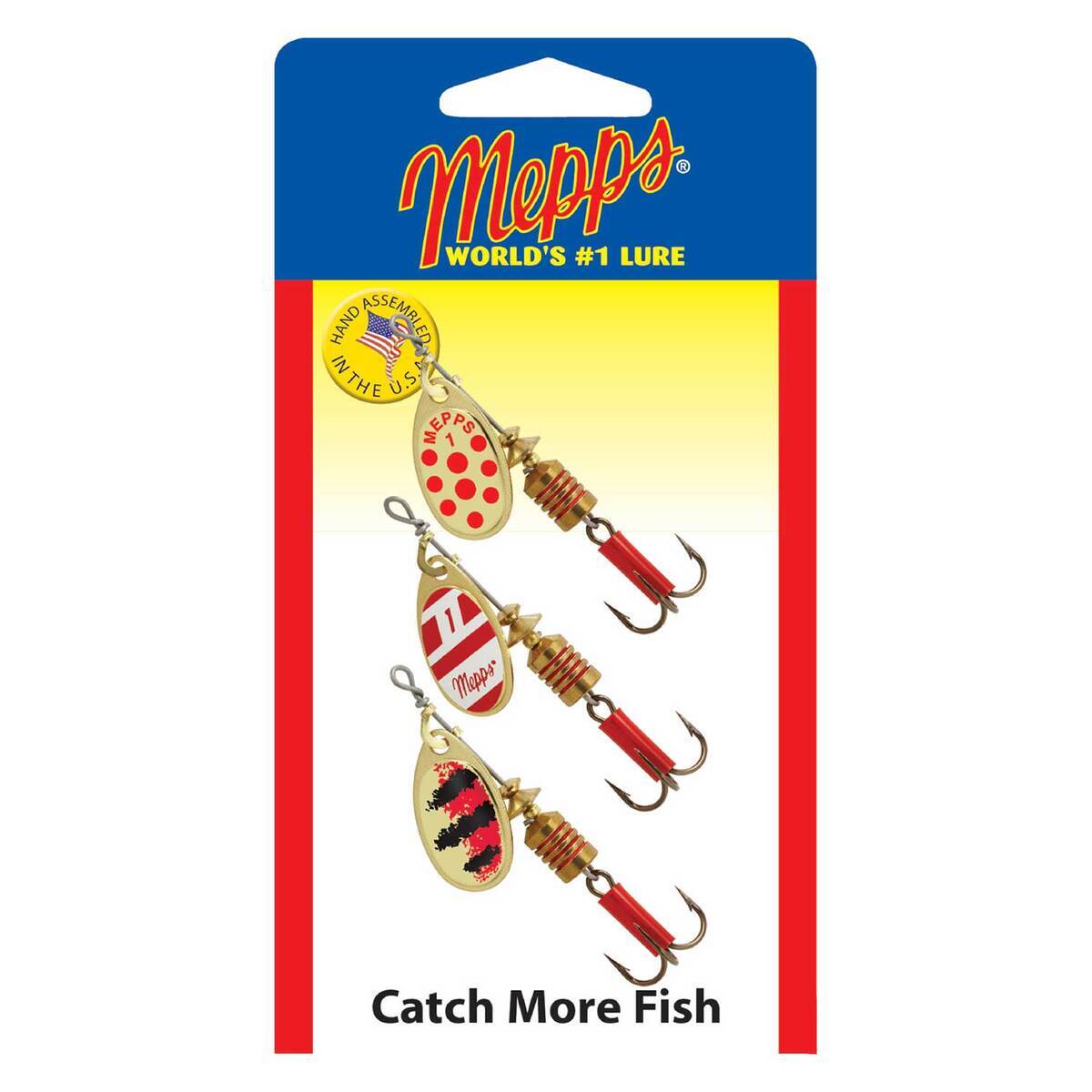 Mepps ST1 Aglia Plain Spinner Pack - Gold Aglia, 1/8oz, 3pk | Sportsman ...