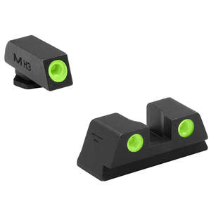 Meprolight 3-Dot Glock 42/43 ML-10220 Height 6.6 Black Day/Night Sights - Green/Green