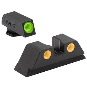 Meprolight 3-Dot Glock 45 ACP Day/Night Sight Kit - Green/Orange