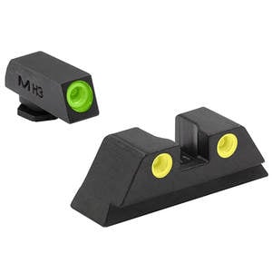 Meprolight 3-Dot Glock 45 ACP Day/Night Sight Kit - Green/Yellow