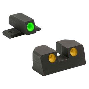 Meprolight Self-Illuminated 3-Dot Sig 40/45ACP Handgun Night Sight Set - Green/Orange