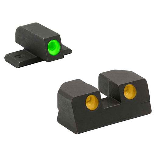 Meprolight Self-Illuminated 3-Dot Sig 40/45ACP Handgun Night Sight Set - Green/Orange - Black/Green/Orange - Meprolight