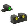 Meprolight Self-Illuminated 3-Dot Sig 40/45ACP Handgun Night Sight Set - Green/Yellow - Black/Green/Yellow