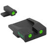 Meprolight 3-Dot Springfield XDM Black Fixed Day/Night Handgun Sight Set - Green - Black/Green
