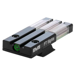 Meprolight Bullseye Fiber Tritium Sig Sauer P365 Black/White Rear Sight - Green