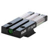 Meprolight Fiber Tritium Smith & Wesson M&P Shield Black/White Rear Sight - Green - Black/White/Green