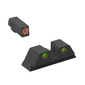 Meprolight Hyper-Bright 3-Dot Glock Handgun Sight Set - Orange