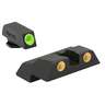 Meprolight Self-Illuminated 3-Dot Glock G26/27 Handgun Night Sight Set - Green/Orange - Black/Green/Orange