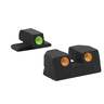 Meprolight Self-Illuminated 3-Dot Sig 9mm/357SIG Handgun Night Sight Set - Green/Orange - Black/Green/Orange