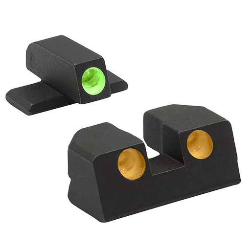 Meprolight Self-Illuminated 3-Dot Springfield XD 9mm/40 S&W Handgun Night Sight Set - Green/Orange - Black/Green/Orange - Meprolight
