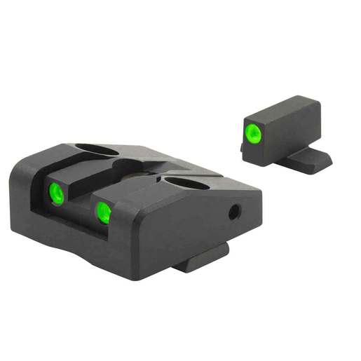 Meprolight Self-Illuminated 3-Dot Springfield XD Sub-Compact Handgun Night Sight Set - Green - Black/Green - Meprolight