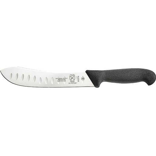 Mercer Sport BPX Granton Edge Butcher 8 inch Fixed Blade Knife – Black – Black