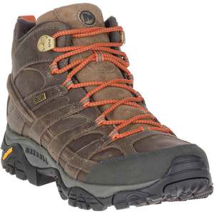 Merrell Men's Moab 2 Prime Waterproof Mid Hiking Boots - Canteen - Size 10.5