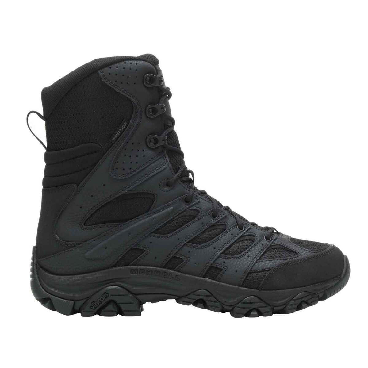 Merrell Men's Moab 3 Tactical Soft Toe Waterproof 8in Work Boots ...