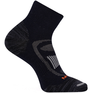 Merrell Men's Zoned Quarter Hiking Socks - Black - M/L
