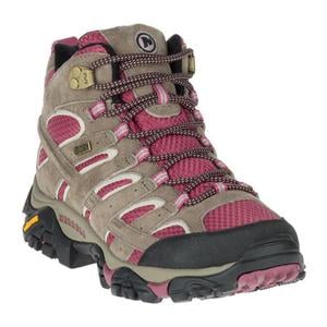 Merrell Women's Moab 2 Waterproof Mid Hiking Boots - Blush - Size 6