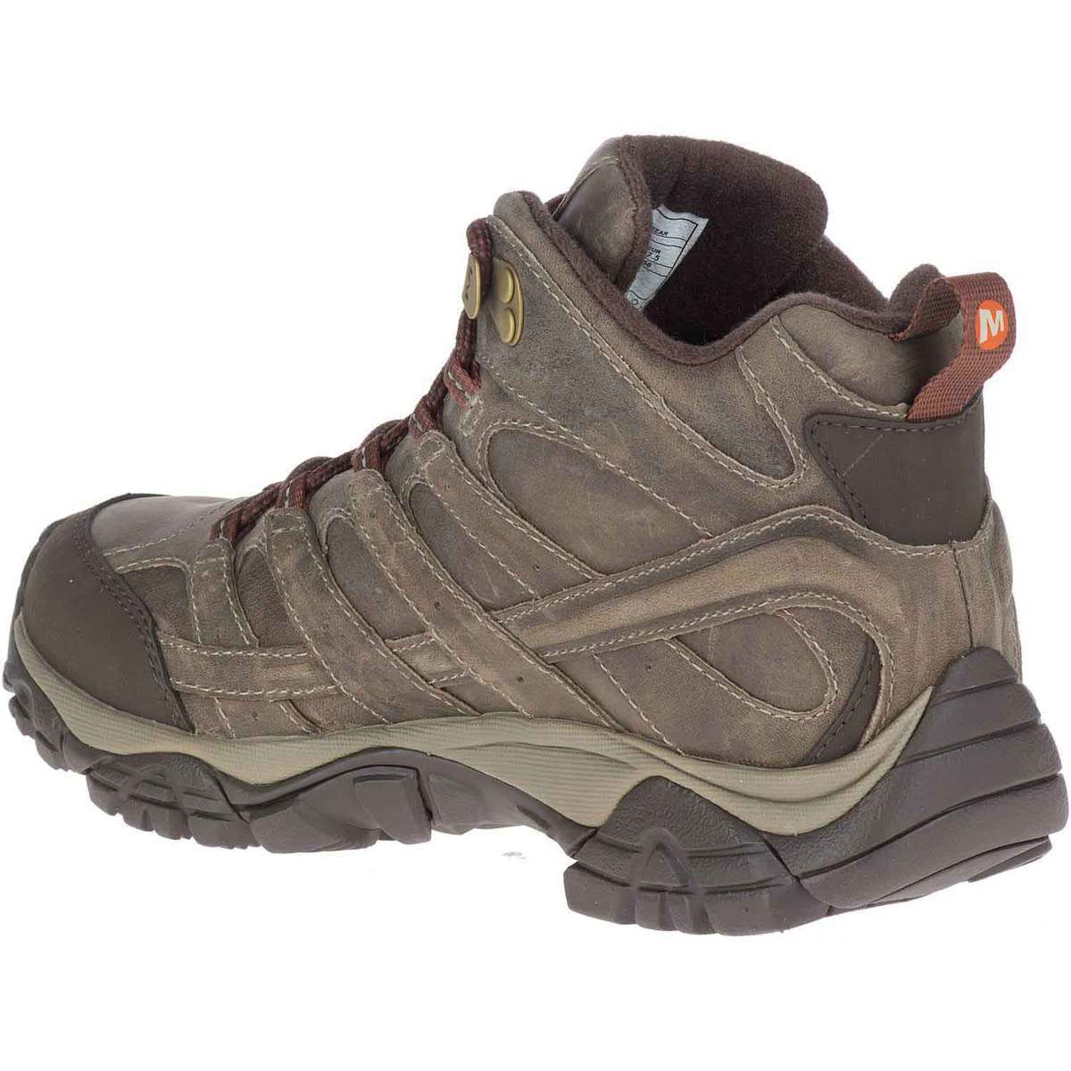 Merrell Women's Moab 2 Prime Waterproof Mid Hiking Boots - Brindle ...