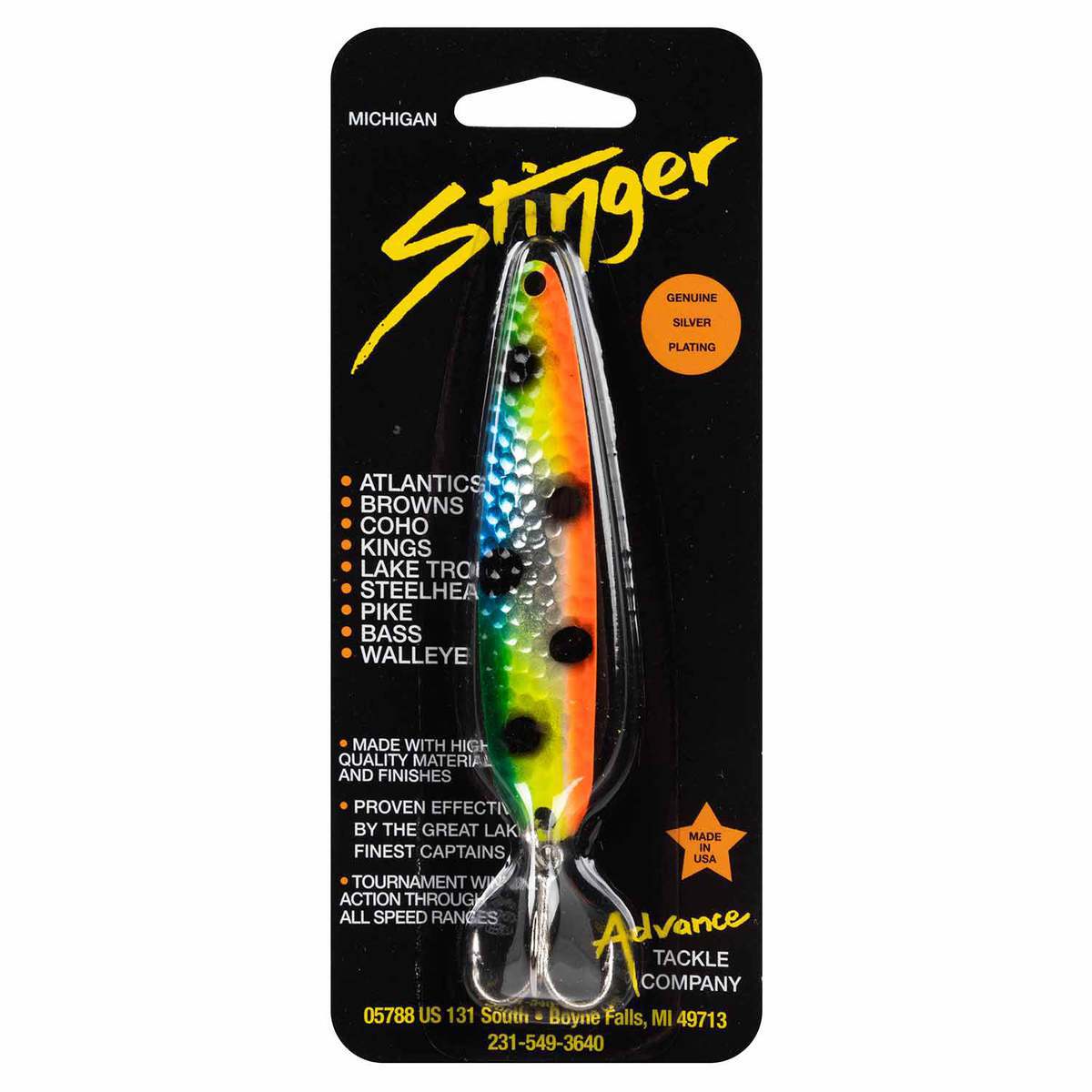 Advance Tackle Michigan Stinger - Cucchiaio standard, colore Advance Tackle Michigan Stinger - Cucchiaio standard, colore