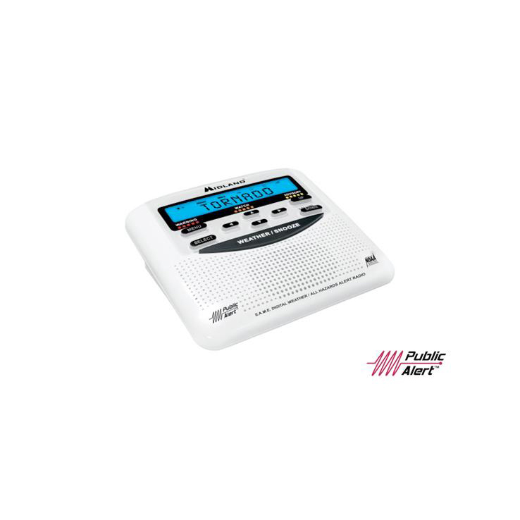 Midland 120 Desktop Weather Radio - White Midland 120 Desktop Weather Radio - White