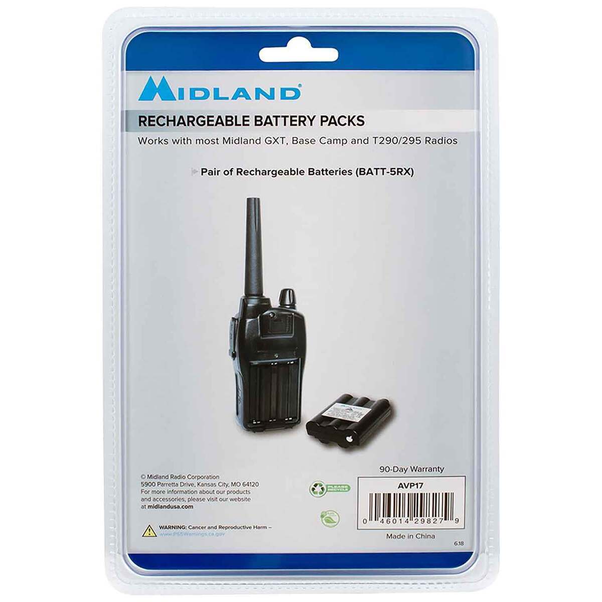 Midland AVP17 Rechargeable Batteries - Black Midland AVP17 Rechargeable Batteries - Black