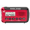 Midland ER10VP E+Ready Compact Emergency Weather Radio - Red