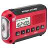 Midland ER10VP E+Ready Compact Emergency Weather Radio - Red