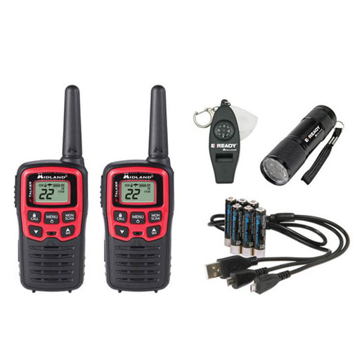 Midland GXT3000 GMRS Radio 6-Pack Bundle With Headsets & Chargers - Long Range Walkie Talkies